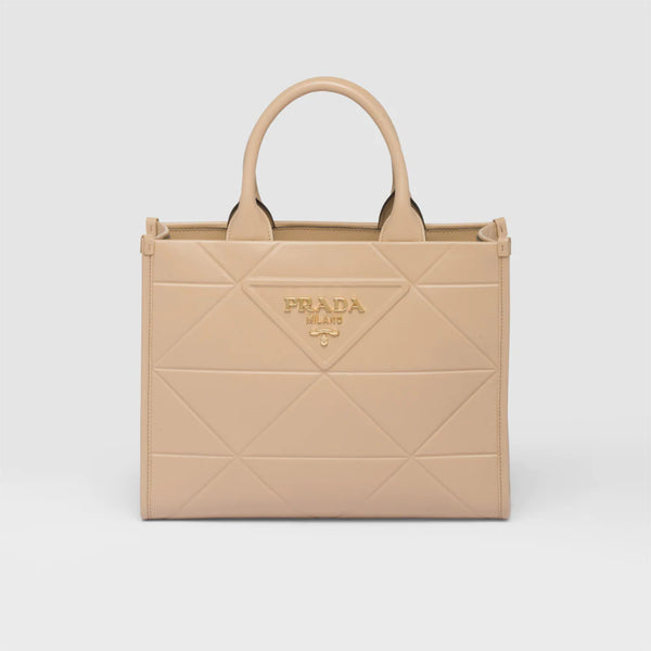 Small leather Prada Symbole bag with topstitching