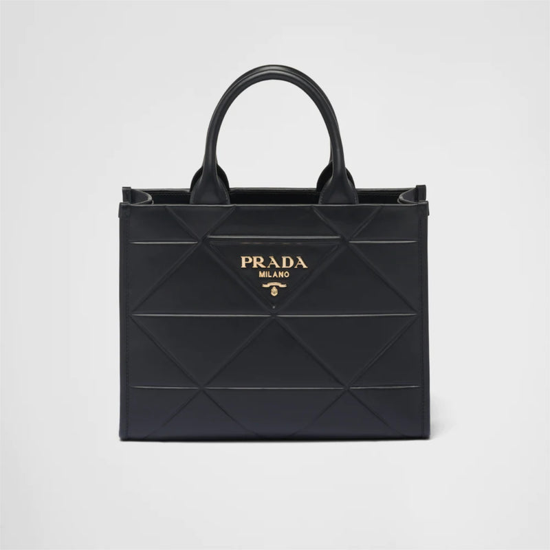 Small leather Prada Symbole bag with topstitching