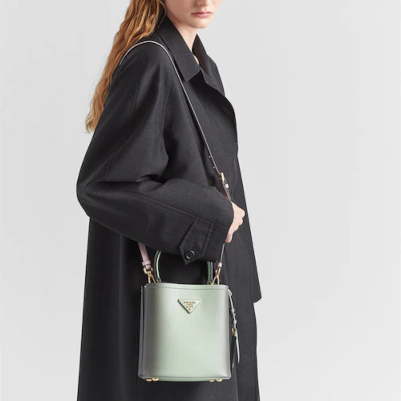 Small Prada Panier Saffiano leather bag