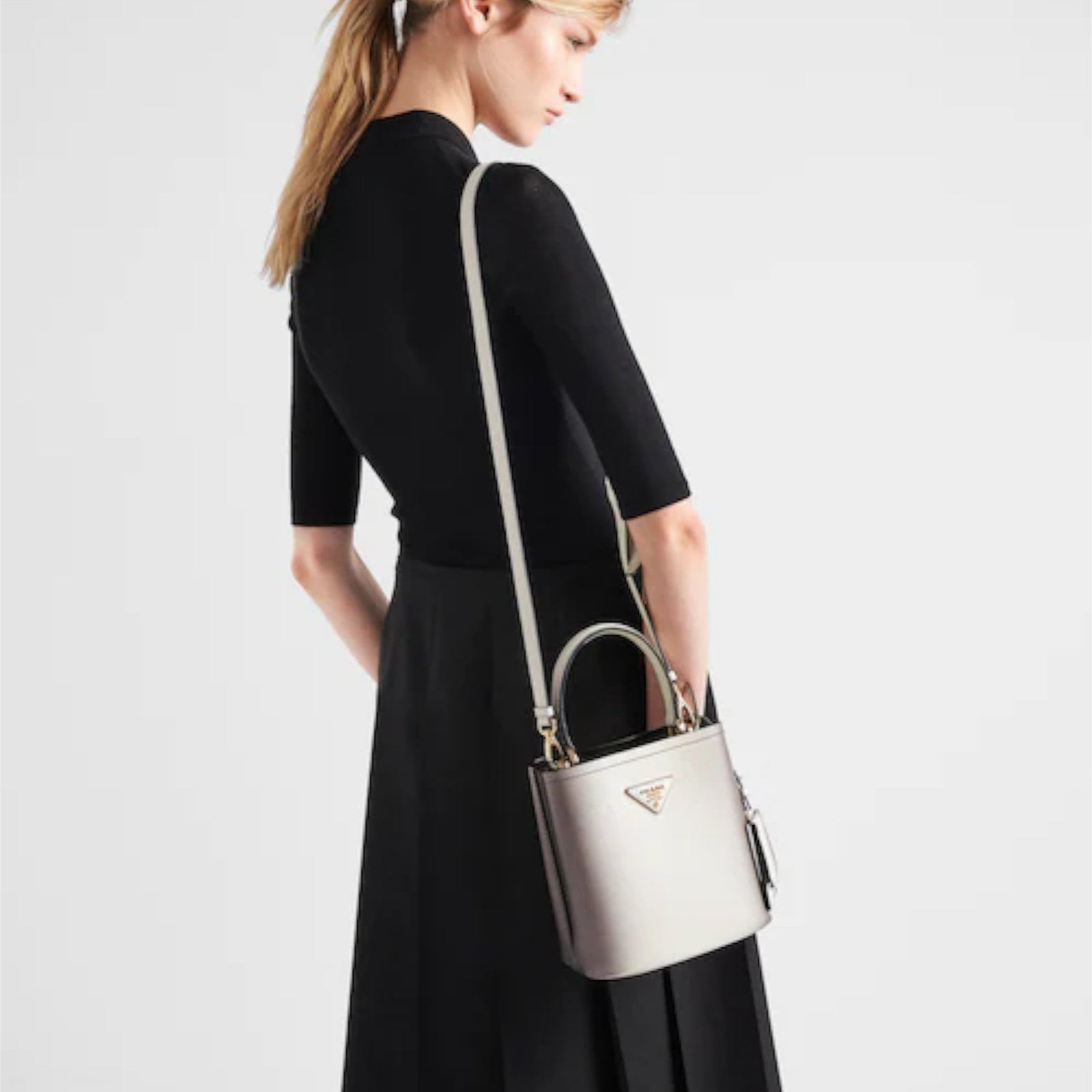 ハンドバッグ PRADA 1BA217_2ERX PANIER SAFFIANO SMALL BAG PRADA Small Saffiano Leather Prada Panier Bag