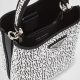 Prada Panier satin bag with crystals