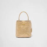 Prada Panier satin bag with crystals