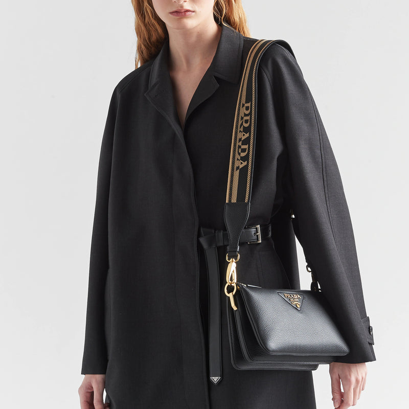 Leather shoulder bag