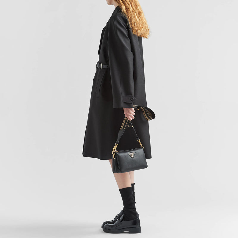 Leather shoulder bag