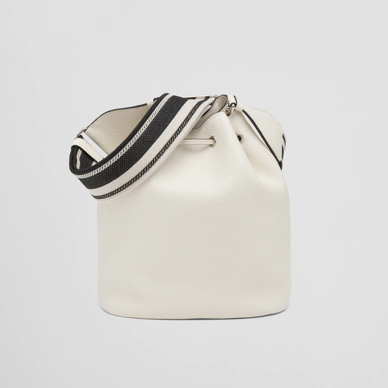 Leather bucket bag