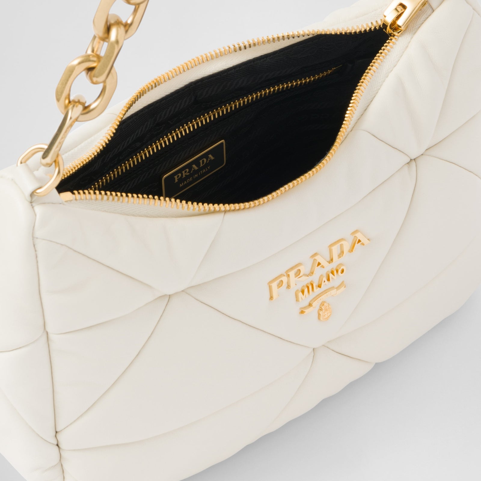 PRADA Prada System nappa leather patchwork bag 1BC157_2DMO_F0009_V_TWO –  BORDER-GARA