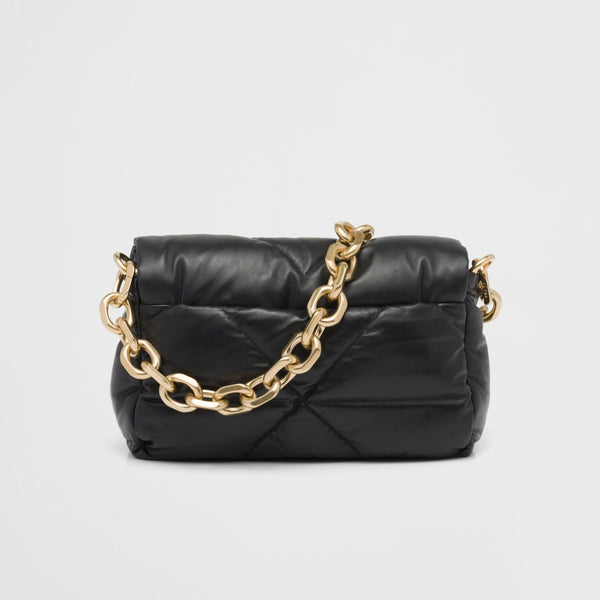 Quilted nappa leather shoulder bag