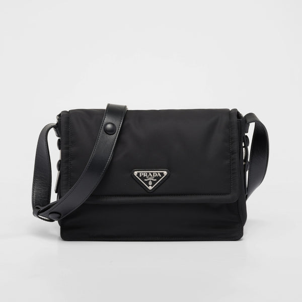 Small padded Re-Nylon shoulder bag