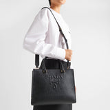 Medium Saffiano leather handbag