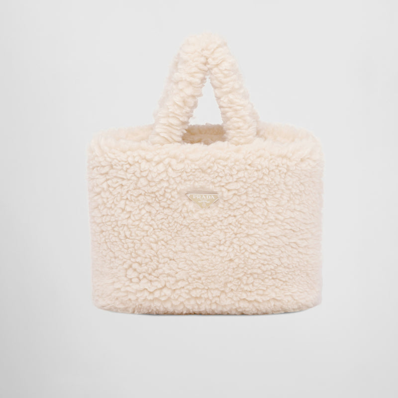 Wool and cashmere tote bag