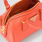 Saffiano leather top-handle bag