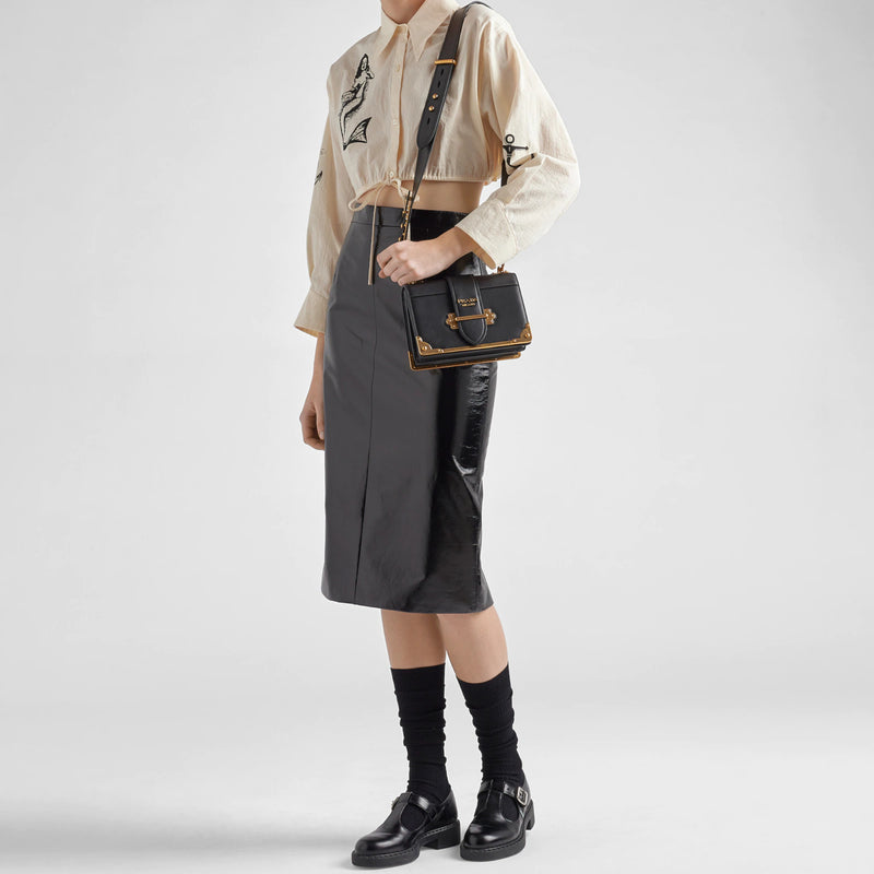 Prada Cahier leather bag