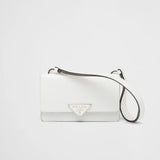 Prada Embleme brushed-leather bag