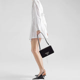 Prada Embleme brushed-leather bag