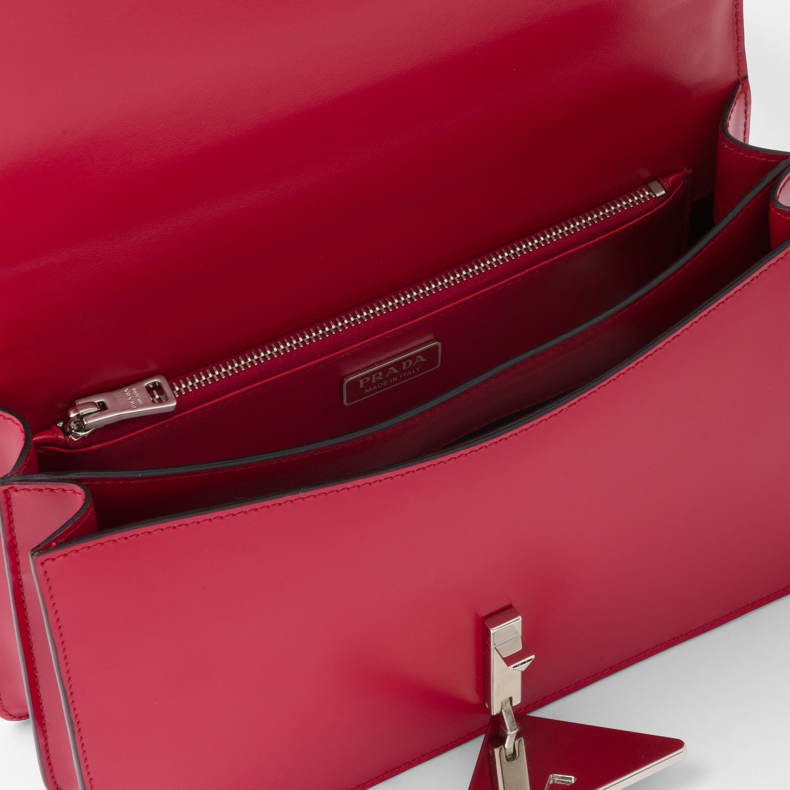 PRADA Prada Embleme brushed-leather bag