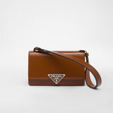 Prada Embleme brushed-leather bag