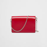 Brushed leather shoulder bag