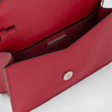 Brushed leather shoulder bag