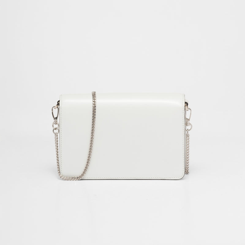 Brushed leather shoulder bag