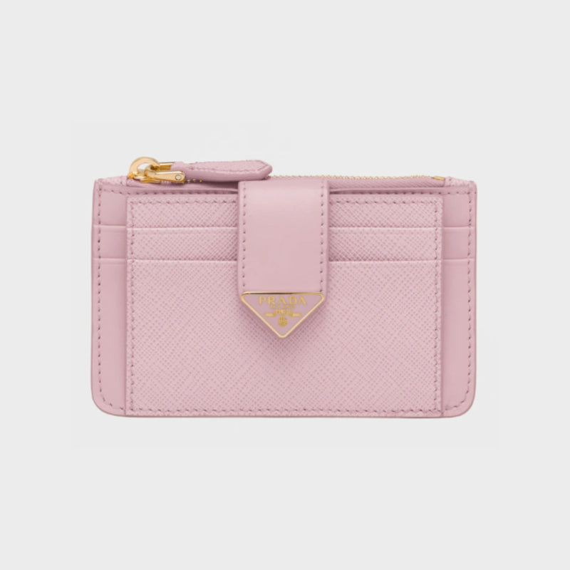 Saffiano leather card holder