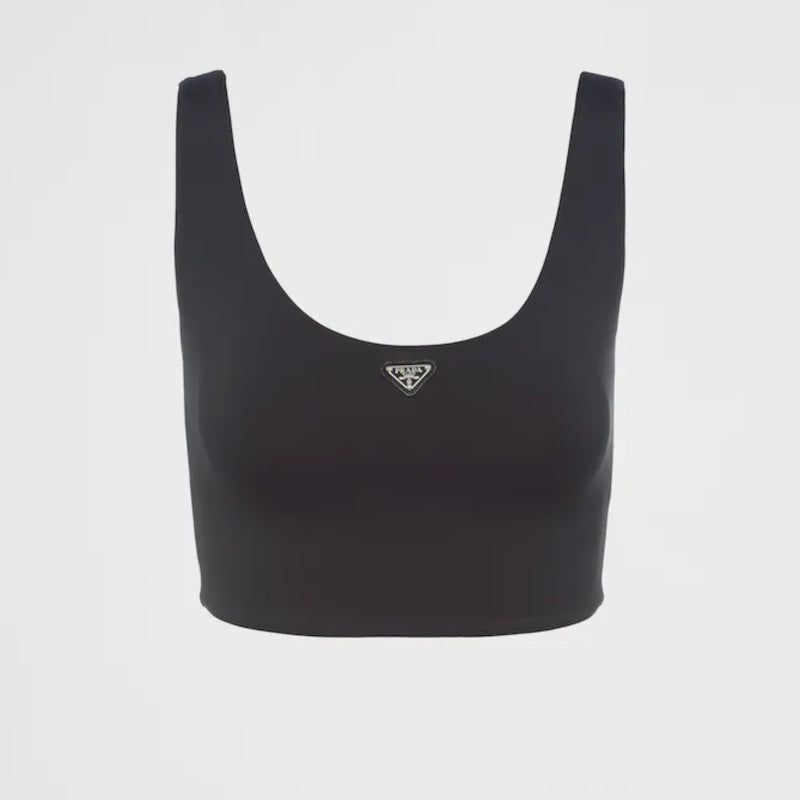 Stretch jersey top