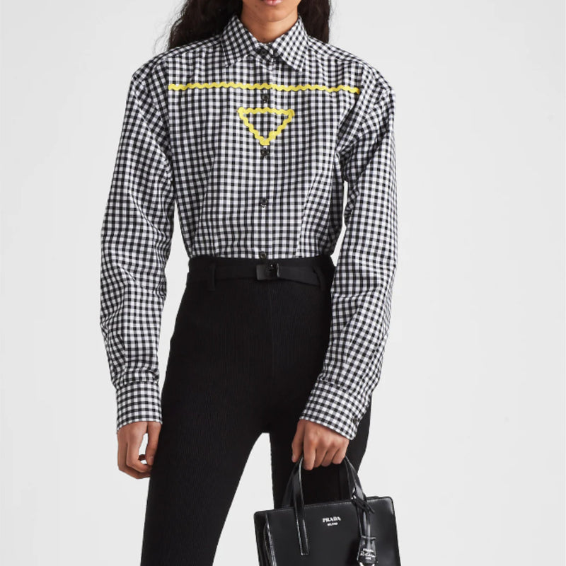 Gingham check shirt