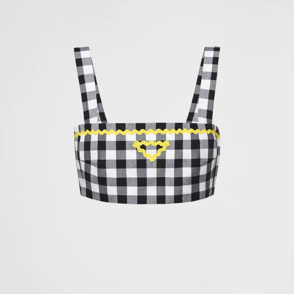 Gingham check top