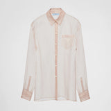 Embroidered poplin shirt