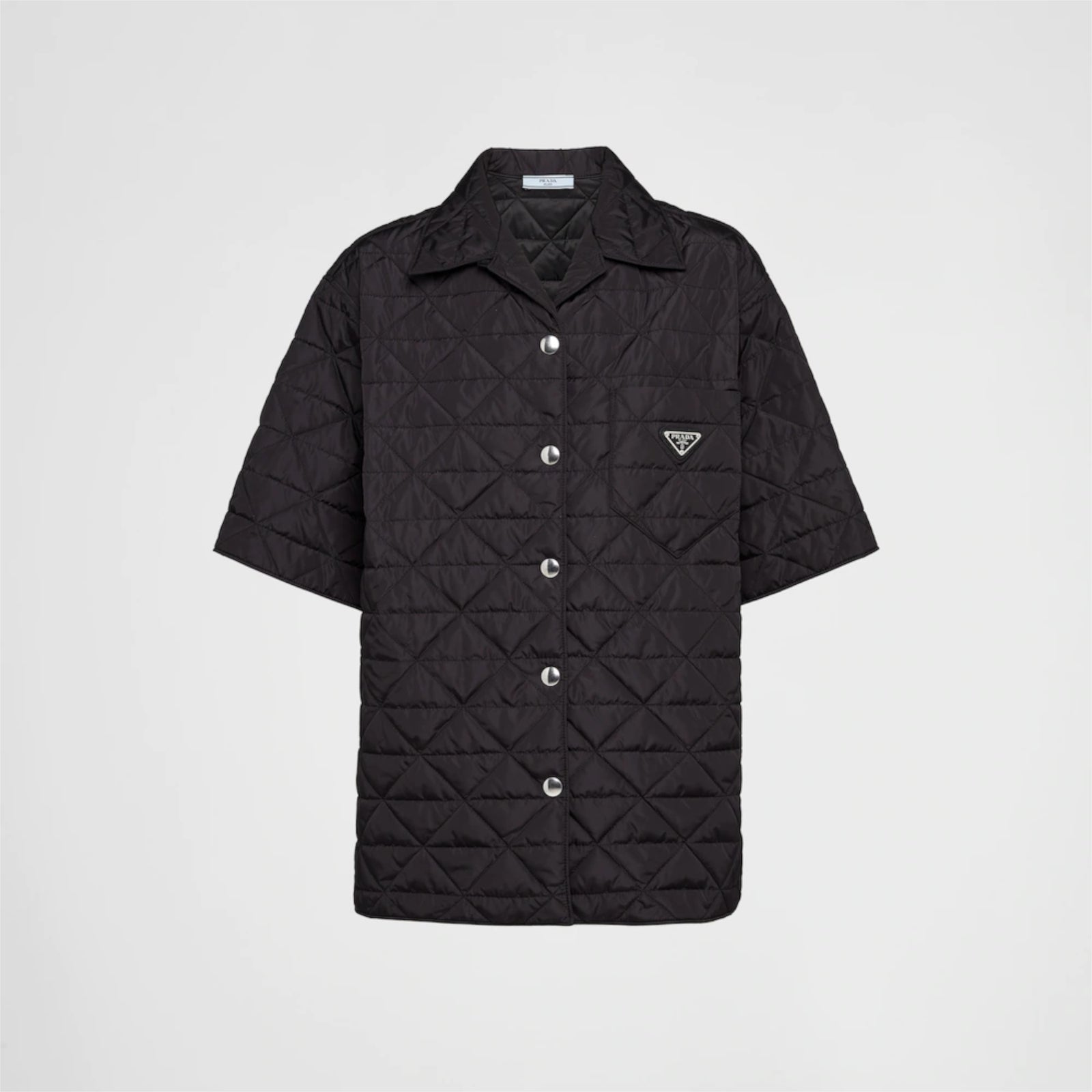 PRADA::半袖シャツ:S[RESALE] PRADA Re-Nylon short-sleeved shirt 24X691_1WQ9_F0002_S_222