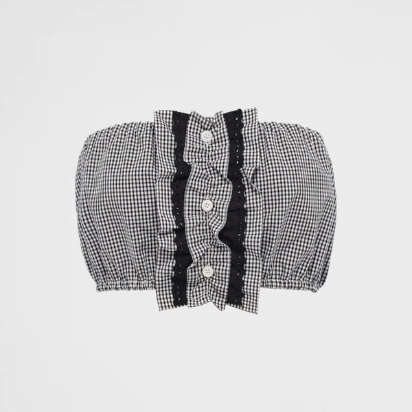 Gingham check top