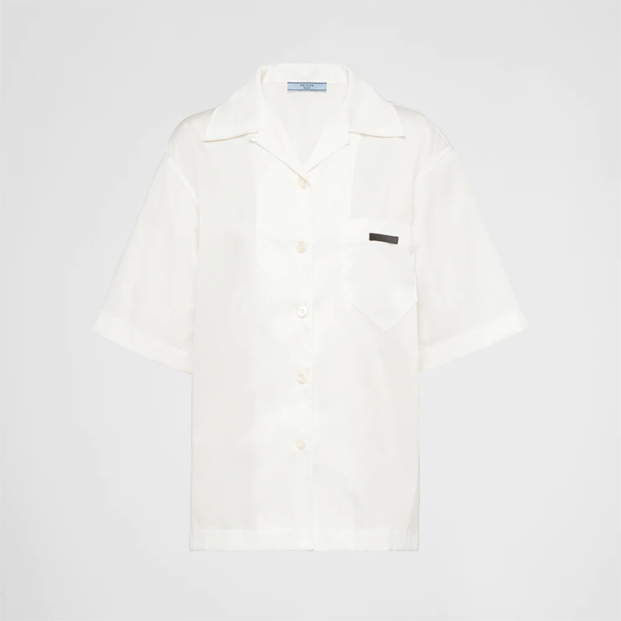 PRADA Re-Nylon Gabardine short-sleeved shirt 240691_1WQ8_F0009_S_202 ...