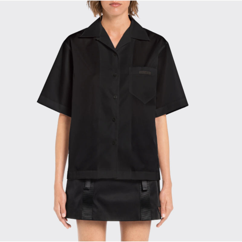 Re-Nylon Gabardine short-sleeved shirt