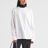 Long-sleeved cotton jersey T-shirt