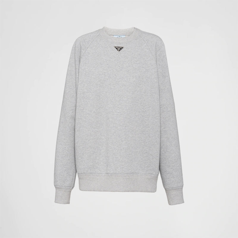 Long-sleeved cotton sweatshirt