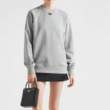 Long-sleeved cotton sweatshirt