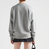 Long-sleeved cotton sweatshirt