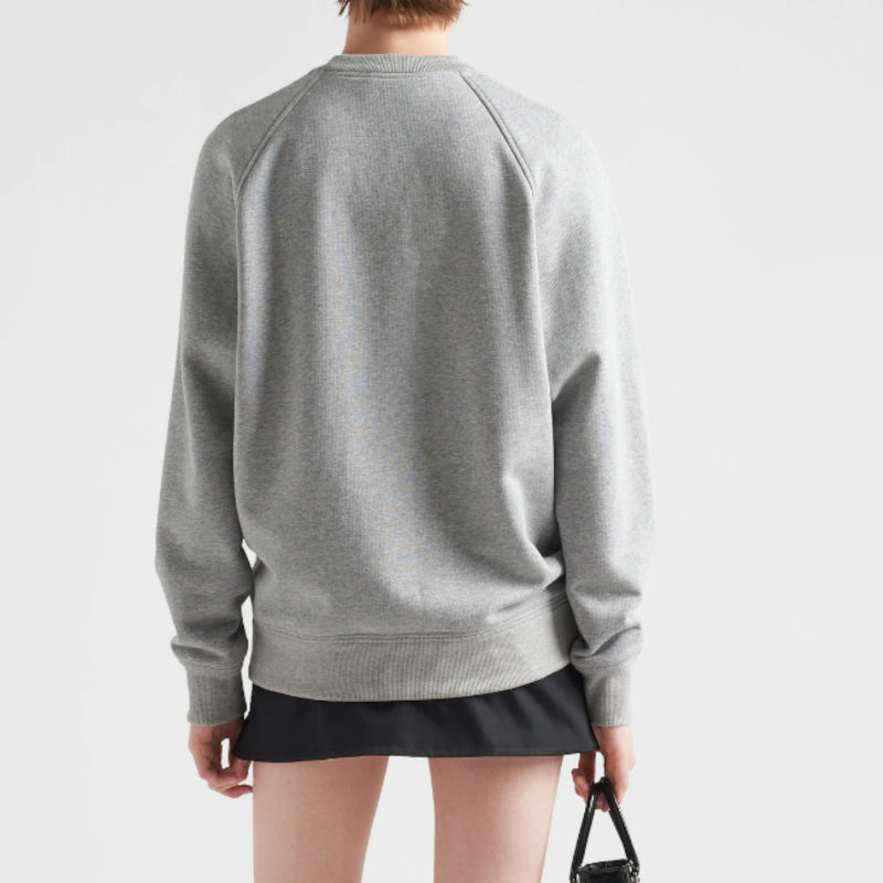 Long-sleeved cotton sweatshirt