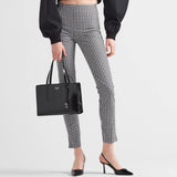 Stretch gingham check pants