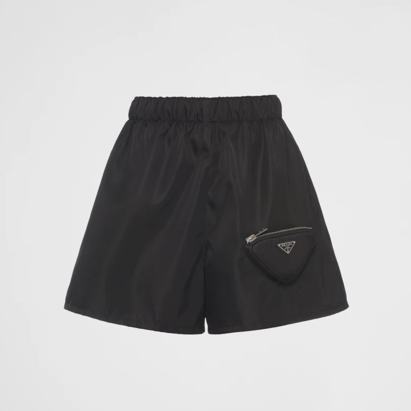 Re-Nylon shorts with pouch