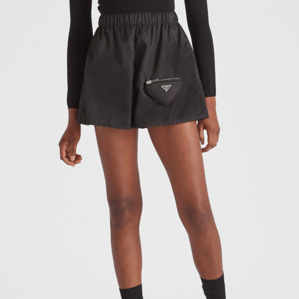 Re-Nylon shorts with pouch