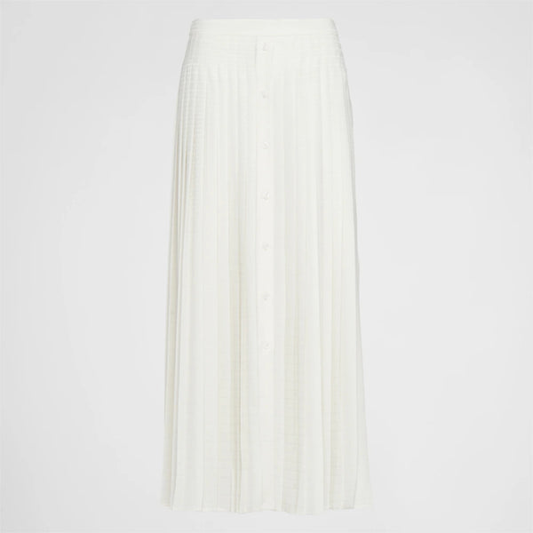 Long crepe de Chine skirt