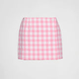 Gingham miniskirt