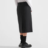 Kid mohair midi skirt