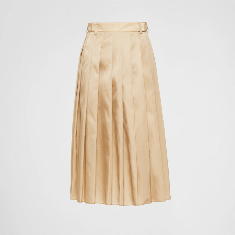 Re-Nylon pleated skirt