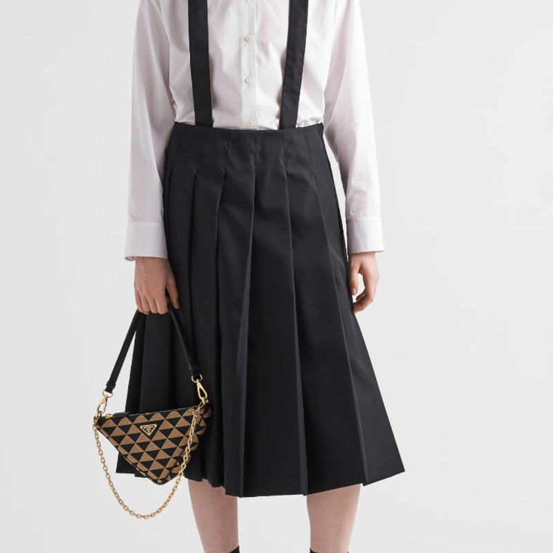 Pleated Re-Nylon skirt