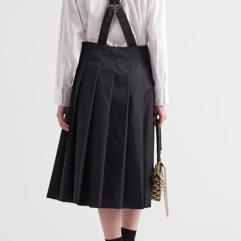Pleated Re-Nylon skirt