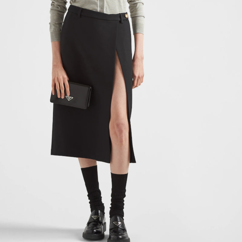 Tricotine midi skirt