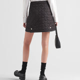 Re-Nylon quilted miniskirt
