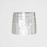 Chainmail maxi-sequin miniskirt