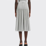 Lurex sunray pleated skirt